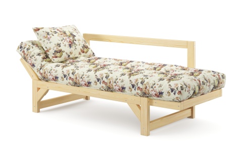 Диван кушетка Амбер желтый с цветами