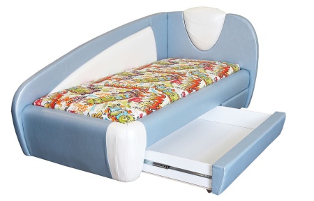 Тахта Угловая Лейла с Ящиком для Хранения и Матрасом/Разные Цвета 900 х 2000 мм