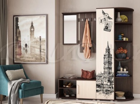 Прихожая Бостон (Ш-1770 мм x В-2120 мм x Г-470 мм)