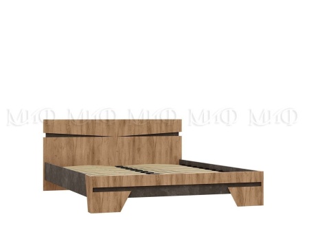 Спальный Гарнитур Портофино (Шкаф+Тумбы+Кровать+Комод)/ Дуб Крафт/Бетон