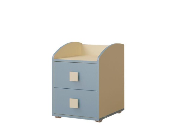 Тумба Прикроватная 400 мм в Цвете Василек/Фламинго