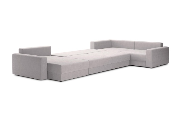 Диван п-образный тик-так Омега бежевый