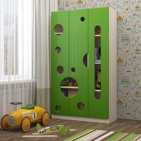 Шкаф Ириска-12 МДФ (Ш-1200 х В-2000 х Г-430 мм)/Разные Цвета